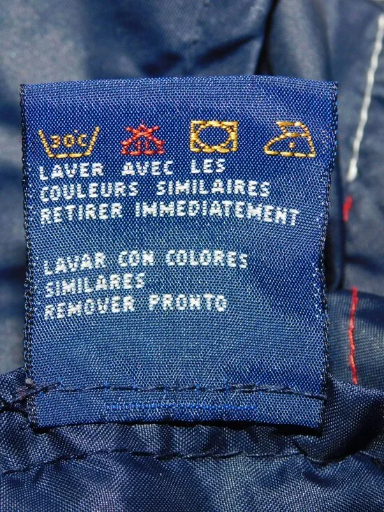 VTG 90s Y2K Tommy Jeans Hilfiger mens L Full Zip Blue Windbreaker Jacket - Picture 7 of 16